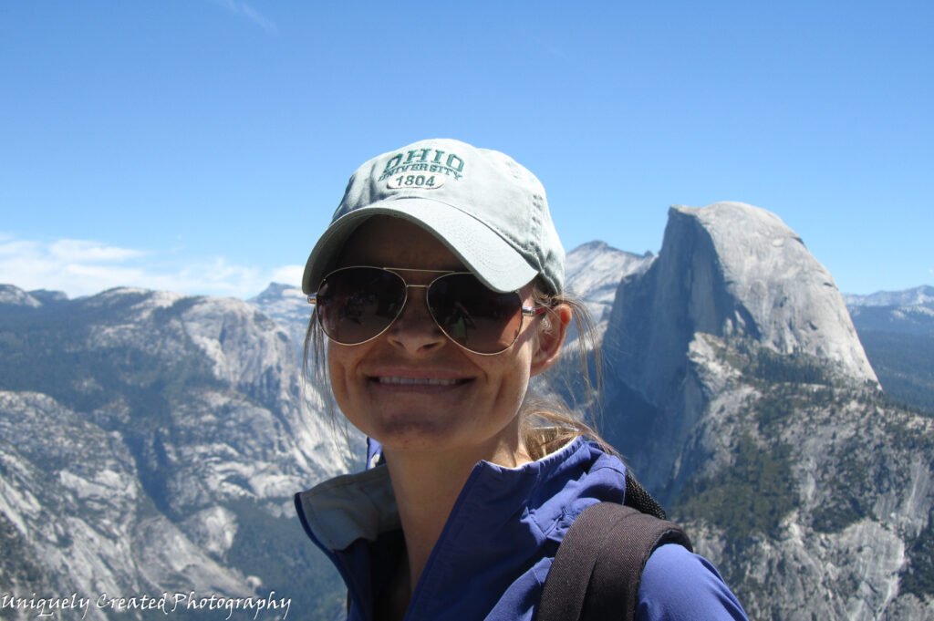 girl in Yosemite national park